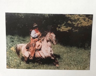 Cowboy on Appaloosa Poscard
