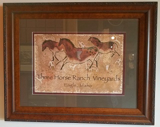 3 Horse Vinyards Framed Print