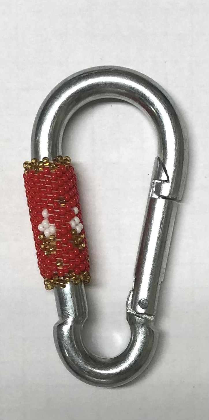 Beaded Carabiner