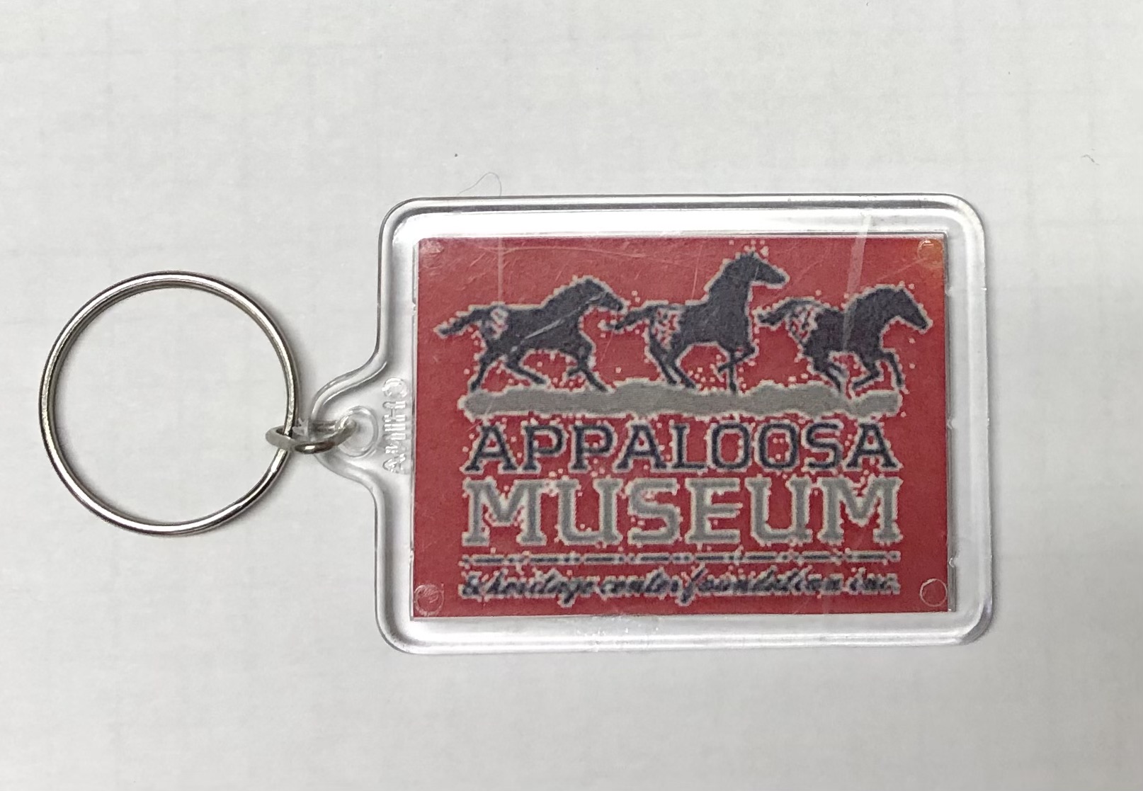 Appaloosa Museum Keychain Red